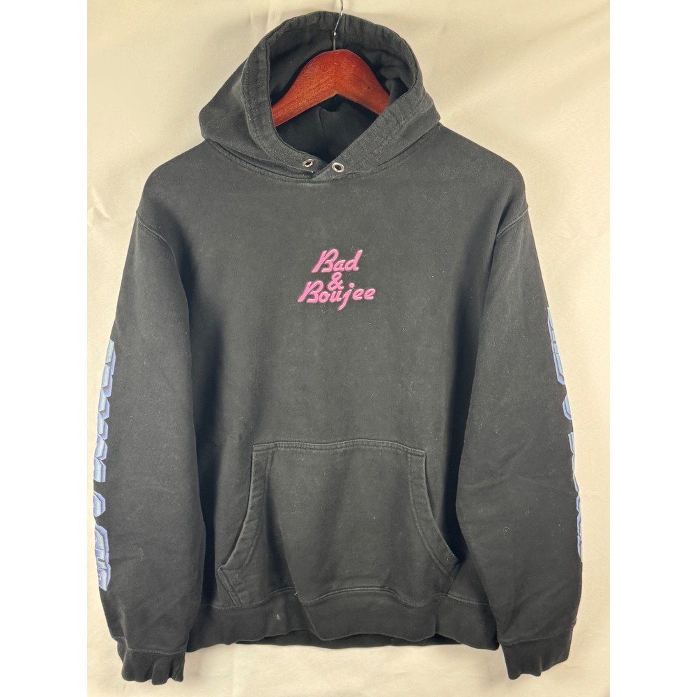 Yung Rich Nation Migos Bad & Boujee Graphic Hoodie Black Mens Medium YRN